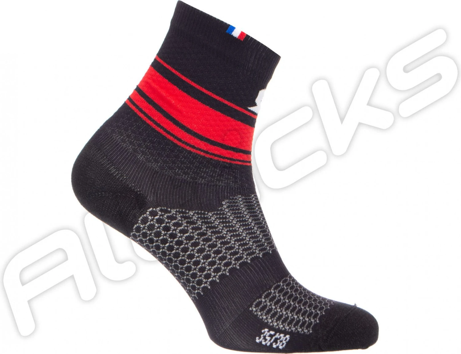 Pair Of RAFAL BOA Socks Black Red 2 Pair Of RAFAL BOA Socks Black Red - Image 2