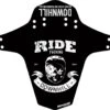 Front Mudguard Reverse Because Downhill Black / White