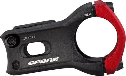 Spank Split Stem 0° 31.8 Mm Black Red 2 Spank Split Stem 0° 31.8 Mm Black Red - Image 2