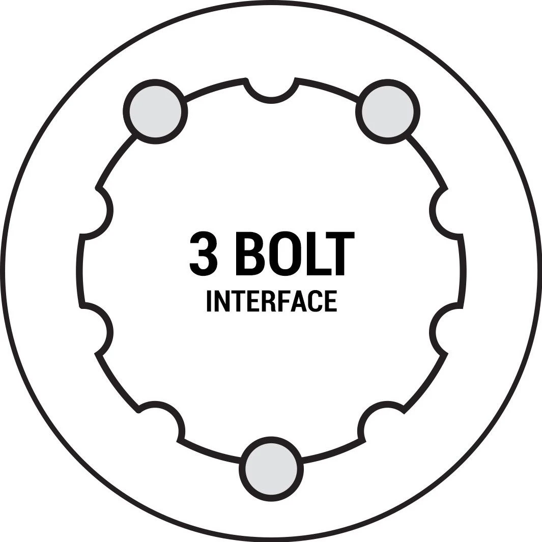 Praxis Works Direct Mount DM3 MTN Wave Boost Chainring Black 4 Praxis Works Direct Mount DM3 MTN Wave Boost Chainring Black - Image 4