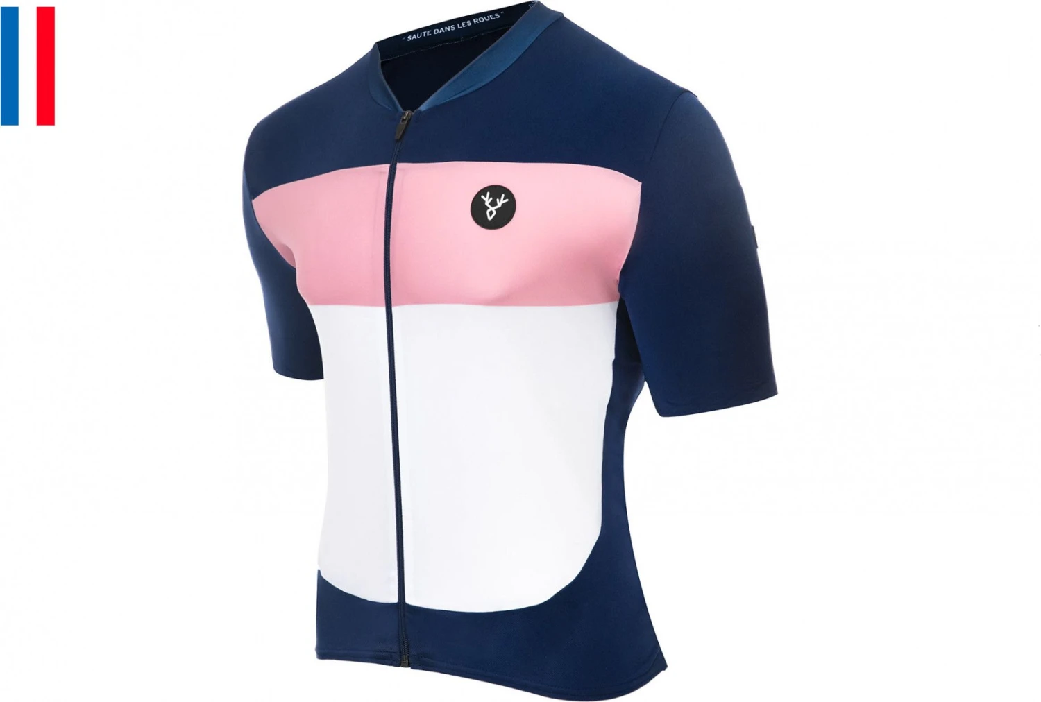 LeBram Eze Short Sleeve Jersey Navy Blue Pink Slim Fit 1 LeBram Eze Short Sleeve Jersey Navy Blue Pink Slim Fit