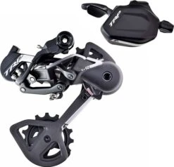 Rear Derailleur Kit + Shifter TRP G-Spec TR12 Black / Silver