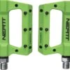 Pair Of Neatt Composite 8 Pin Flat Pedals Green