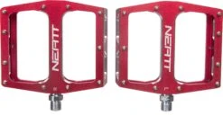 Pair Of Neatt Attack V2 XL 11 Pin Flat Pedals Red