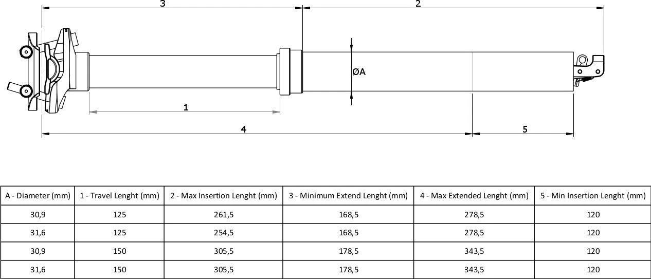 Neatt Telescopic Seatpost Internal Cable Passage (with Remote) 7 Neatt Telescopic Seatpost Internal Cable Passage (with Remote) - Image 7
