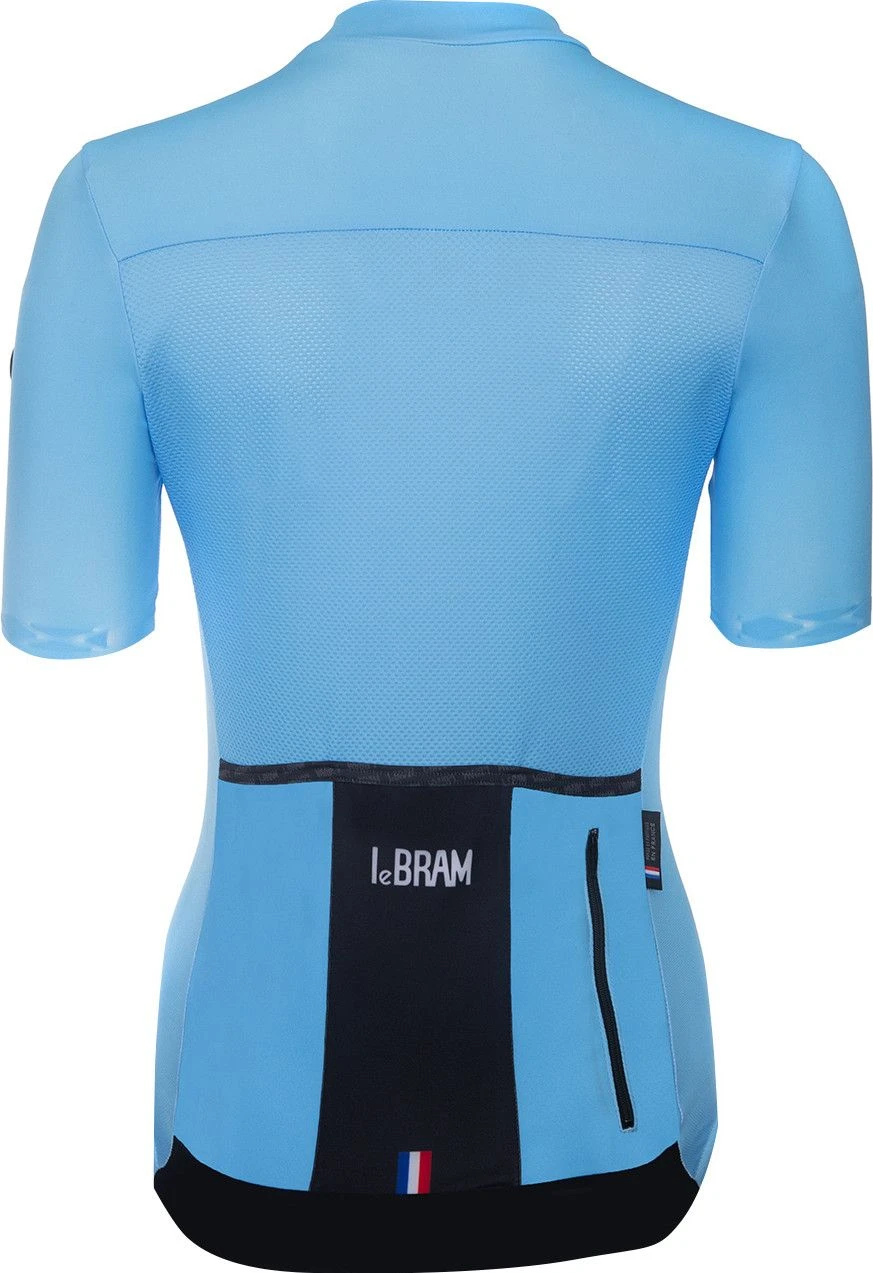 LeBram Allos Women's Sky Blue Short Sleeve Jersey Tailored Fit 4 LeBram Allos Women's Sky Blue Short Sleeve Jersey Tailored Fit - Image 4
