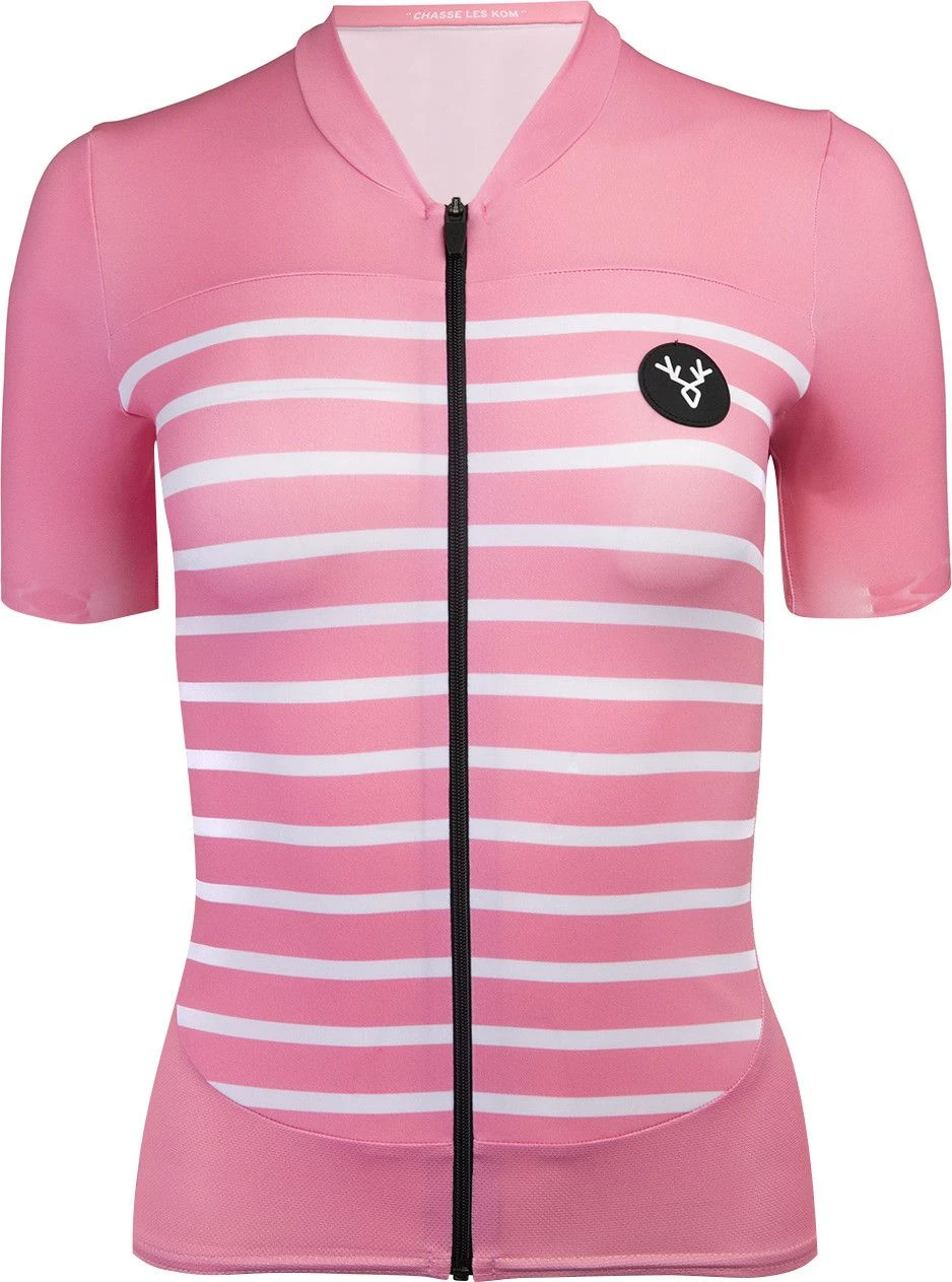 LeBram Ventoux Salmon Women's Short Sleeve Jersey Adjusted Cut 3 LeBram Ventoux Salmon Women's Short Sleeve Jersey Adjusted Cut - Image 3