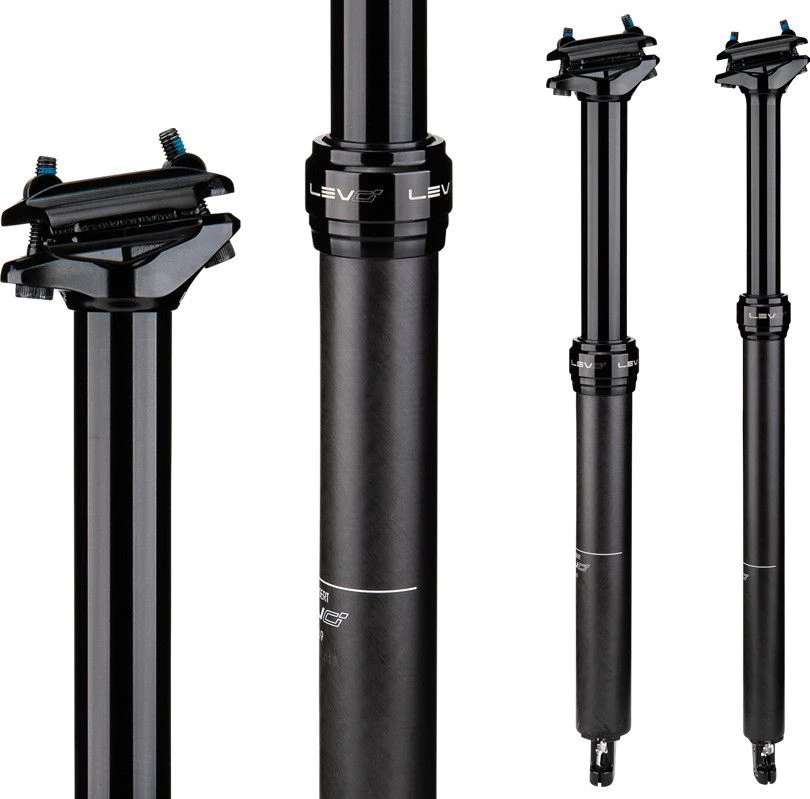 KS Kind Shock LEV CI Dropper Seatpost Internal Passage Black (Without Control) 2 KS Kind Shock LEV CI Dropper Seatpost Internal Passage Black (Without Control) - Image 2