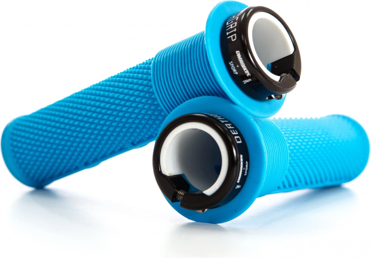 DMR DeathGrip Grips With Flanges Blue 2 DMR DeathGrip Grips With Flanges Blue - Image 2