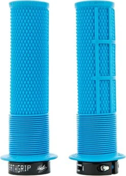 DMR DeathGrip Grips With Flanges Blue