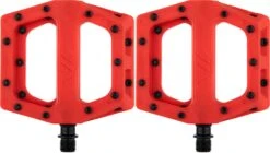 Pair Of Red DMR V11 Flat Pedals