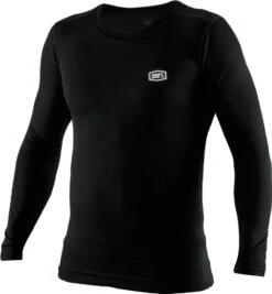 100% Basecamp Base Layer Long Sleeve Base Layer Black