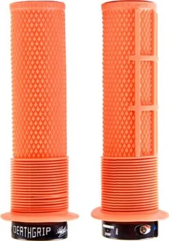 DMR DeathGrip Thin Grips With Flanges Tango Orange