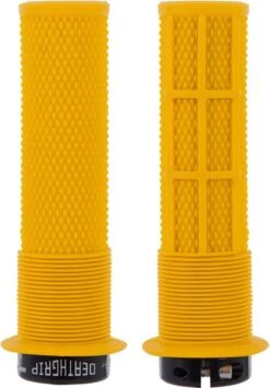 DMR DeathGrip Thin Grips With Flanges Yellow