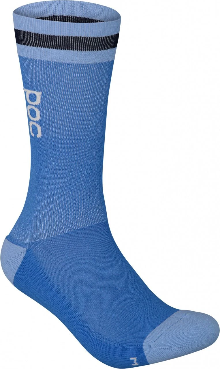 Poc Essential Mid Length Socks Blue 1 Poc Essential Mid Length Socks Blue