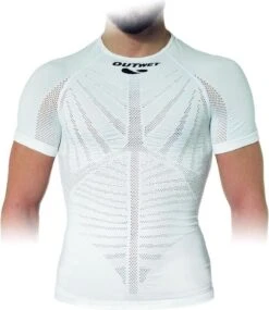 Outwet EP2 Short Sleeve Undershirt White Alternating Mesh