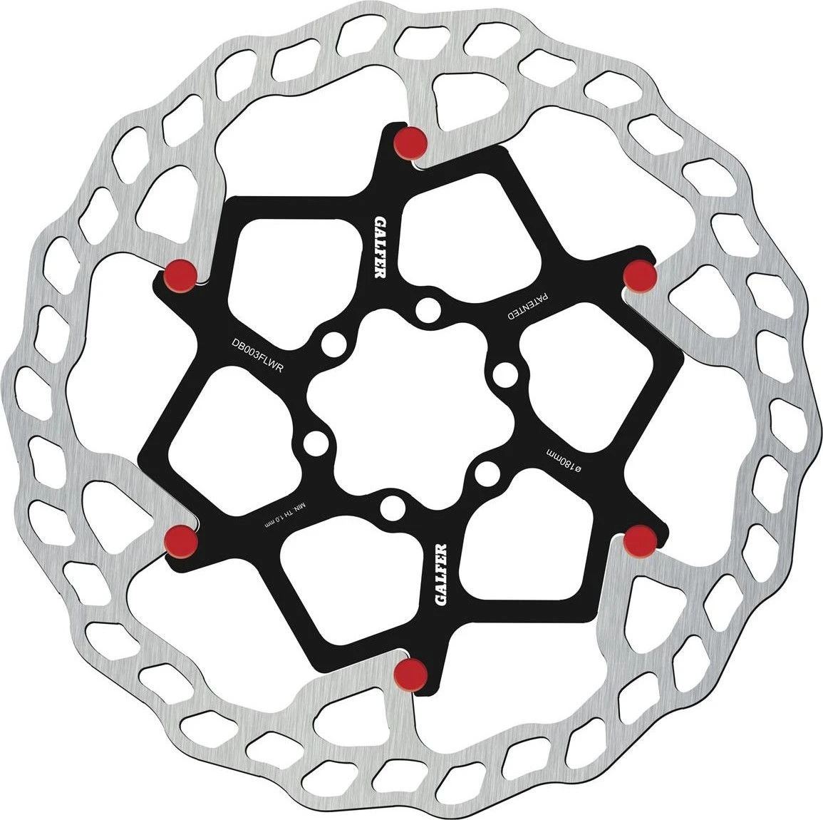 Galfer Floating Disc Wave 6-Bolt (Red Pins) 1 Galfer Floating Disc Wave 6-Bolt (Red Pins)