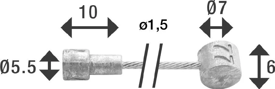 Elvedes Brake Cable Ø1,5mm 4000 Mm 2 Elvedes Brake Cable Ø1,5mm 4000 Mm - Image 2