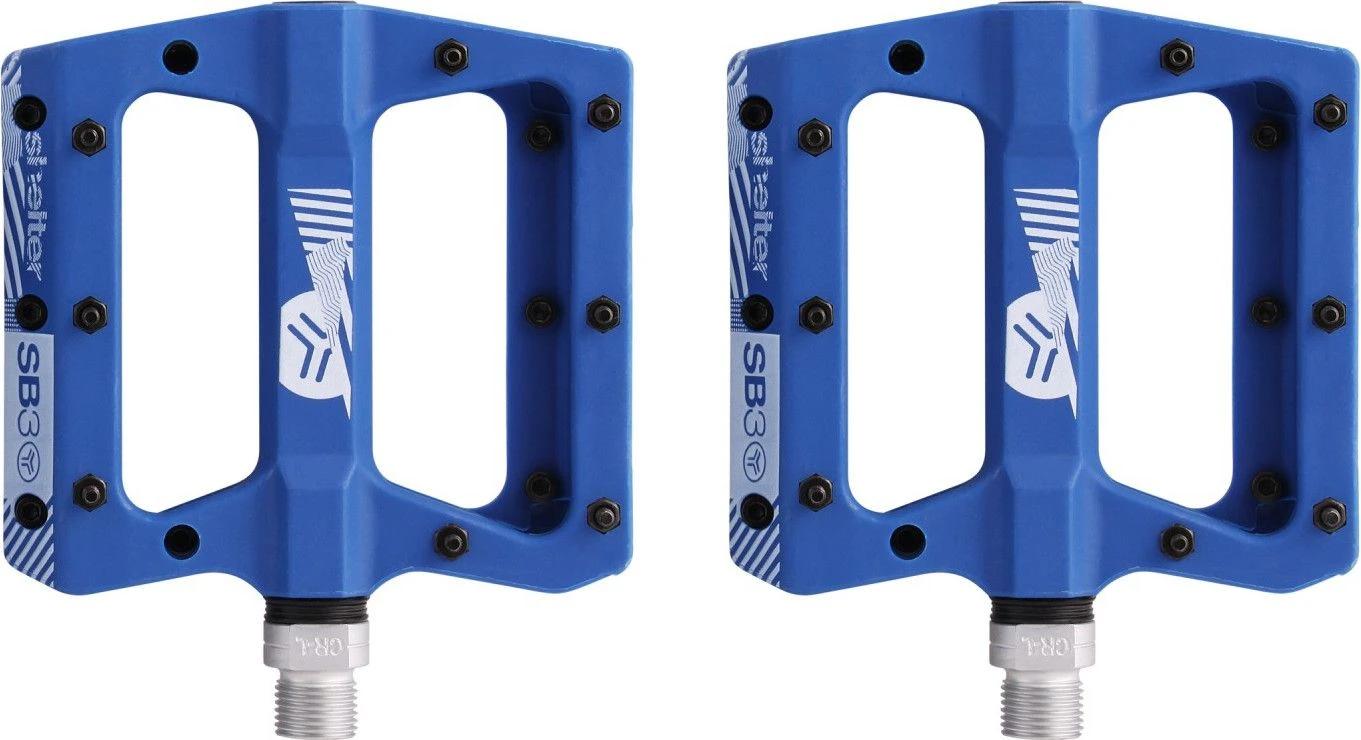 Pair Of Flat Pedals SB3 Shelter Blue 1 Pair Of Flat Pedals SB3 Shelter Blue