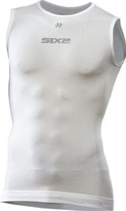 Sixs Sleeveless Undershirt SML BT White / Carbon