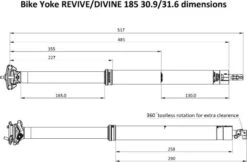 Bike Yoke Divine Telescopic Seatpost Internal Passage Black (Without Control) -MAXXIS Sales 201211960a3b52285da66.61444893