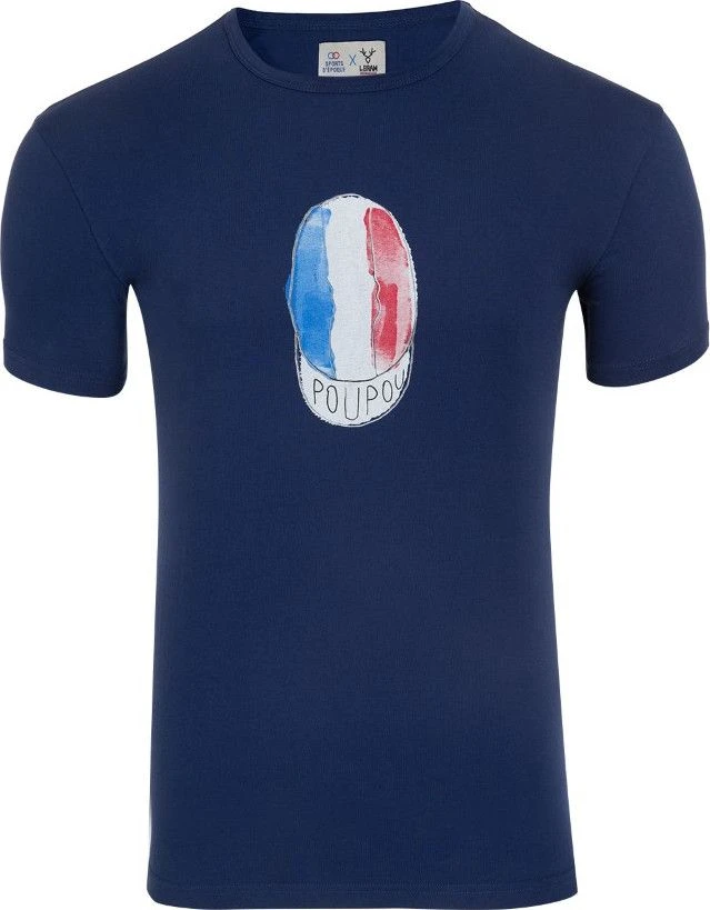 LeBram & Sport Epoque Poupou Short Sleeve T-Shirt Dark Blue 2 LeBram & Sport Epoque Poupou Short Sleeve T-Shirt Dark Blue - Image 2