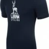 LeBram Deer Short Sleeve T-Shirt Dark Blue