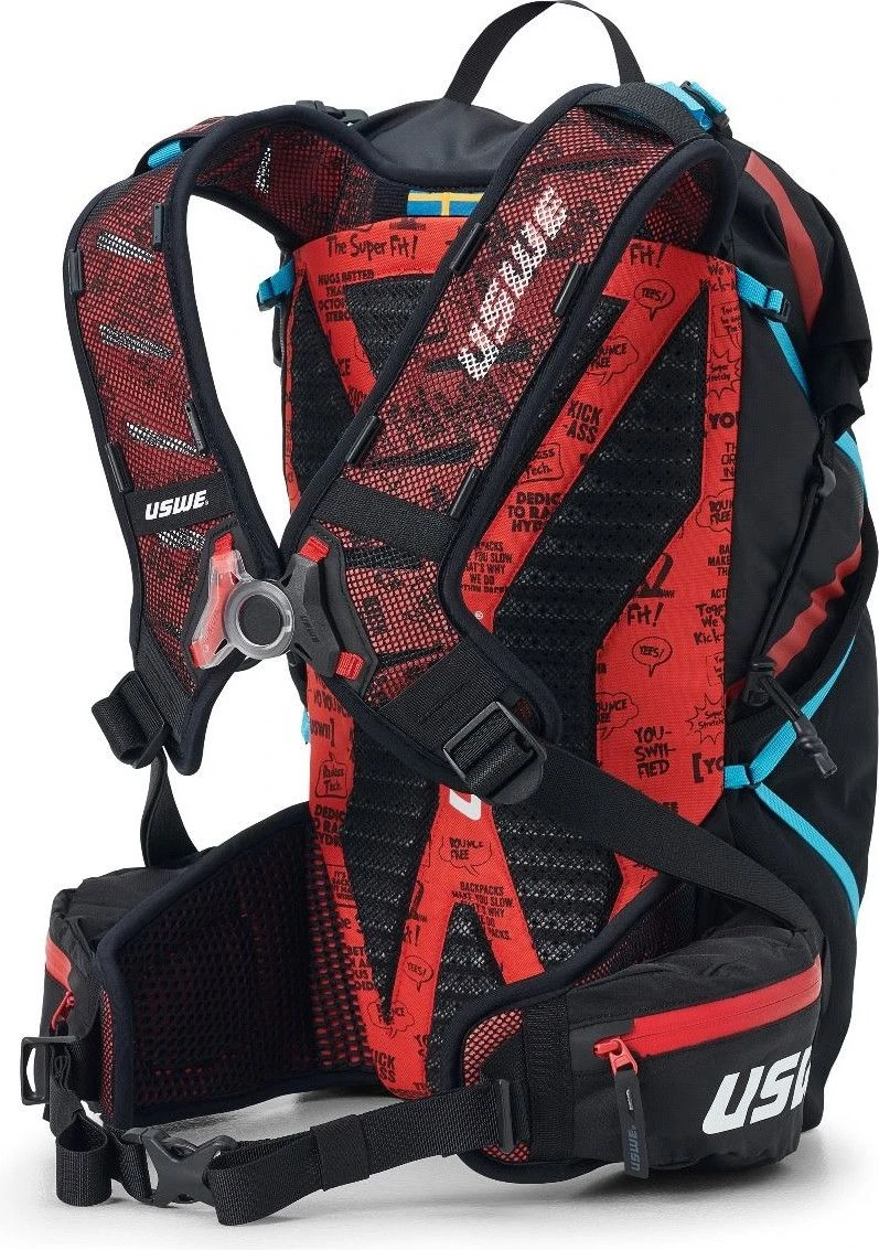 USWE Hajker 18 Hydratation Bag Black / Red 2 USWE Hajker 18 Hydratation Bag Black / Red - Image 2