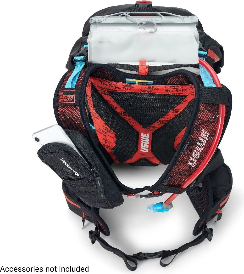 USWE Hajker 18 Hydratation Bag Black / Red 4 USWE Hajker 18 Hydratation Bag Black / Red - Image 4