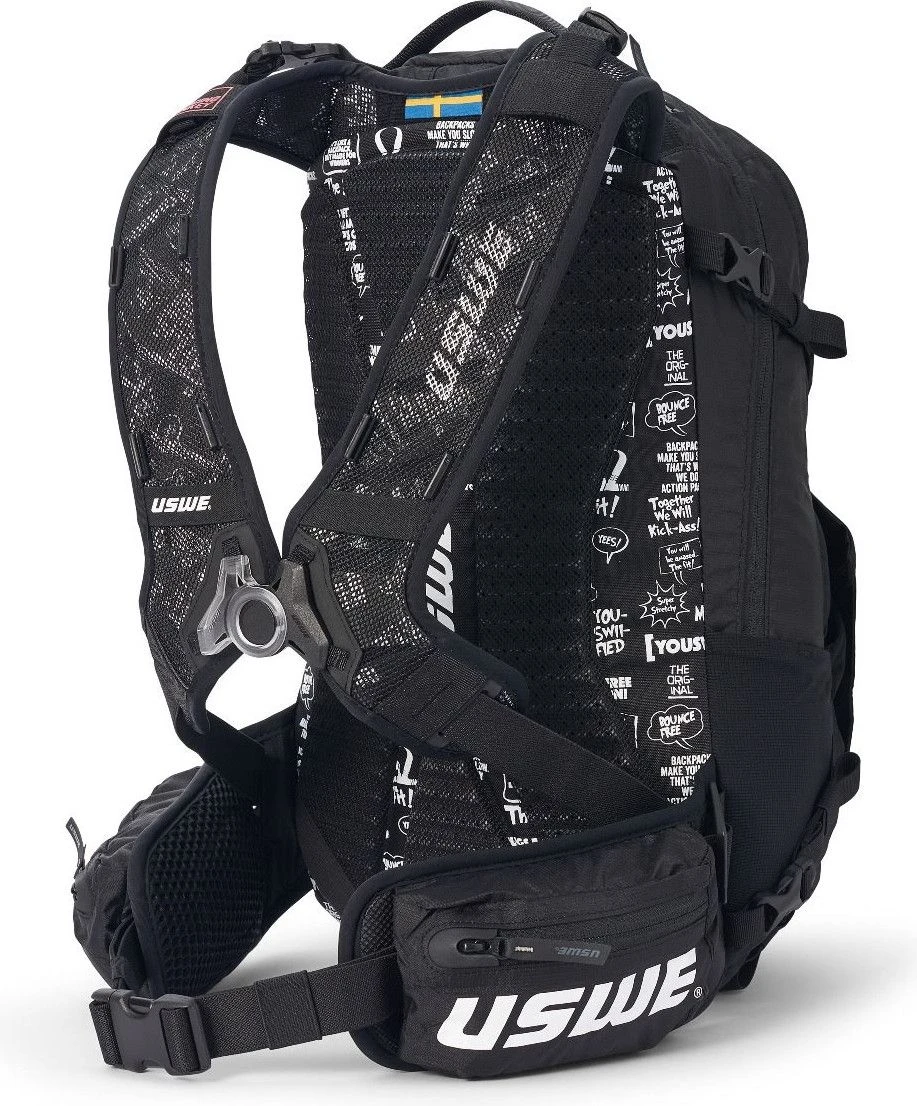 USWE Shred 16 Hydratation Bag Black 2 USWE Shred 16 Hydratation Bag Black - Image 2