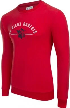 LeBram & Sport Vintage Sweatshirt Le Vieux Gaulois / Hexagon Cherry Tomatoe / Red
