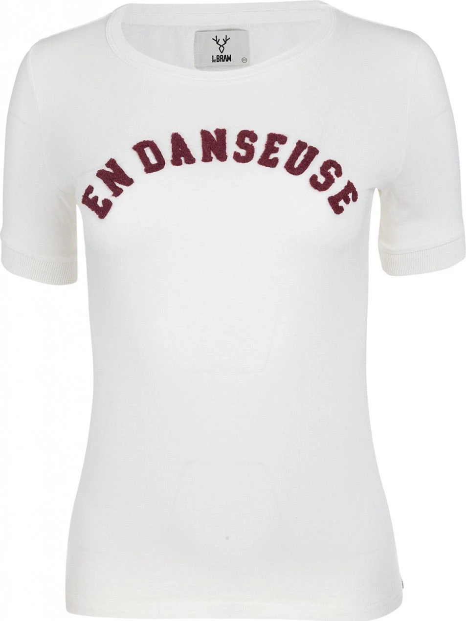 LeBram Womens Dancer Short Sleeve T-Shirt White Marshmallow 2 LeBram Womens Dancer Short Sleeve T-Shirt White Marshmallow - Image 2