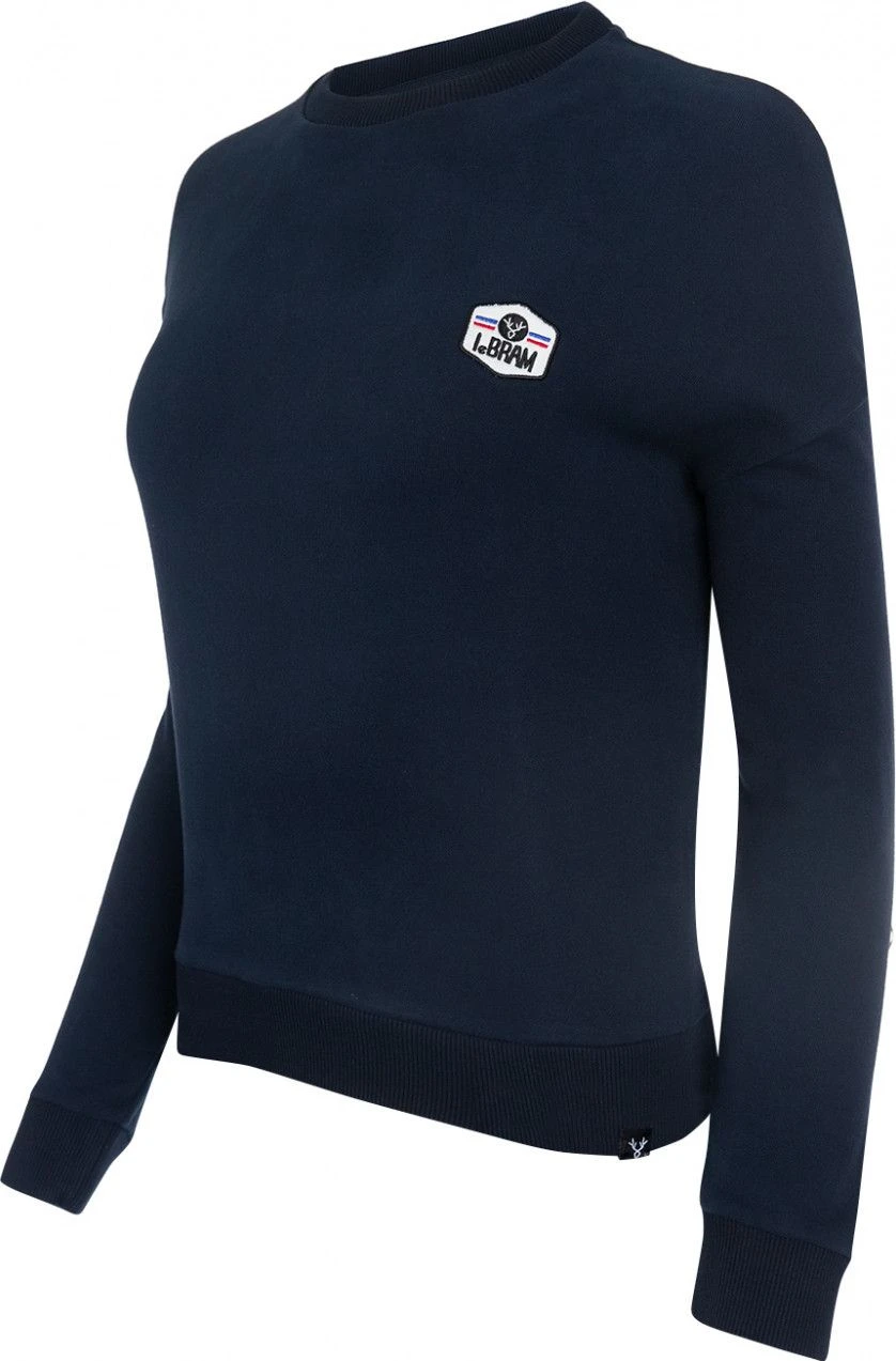 LeBram Women's Dark Blue Badge Sweatshirt 1 LeBram Women's Dark Blue Badge Sweatshirt