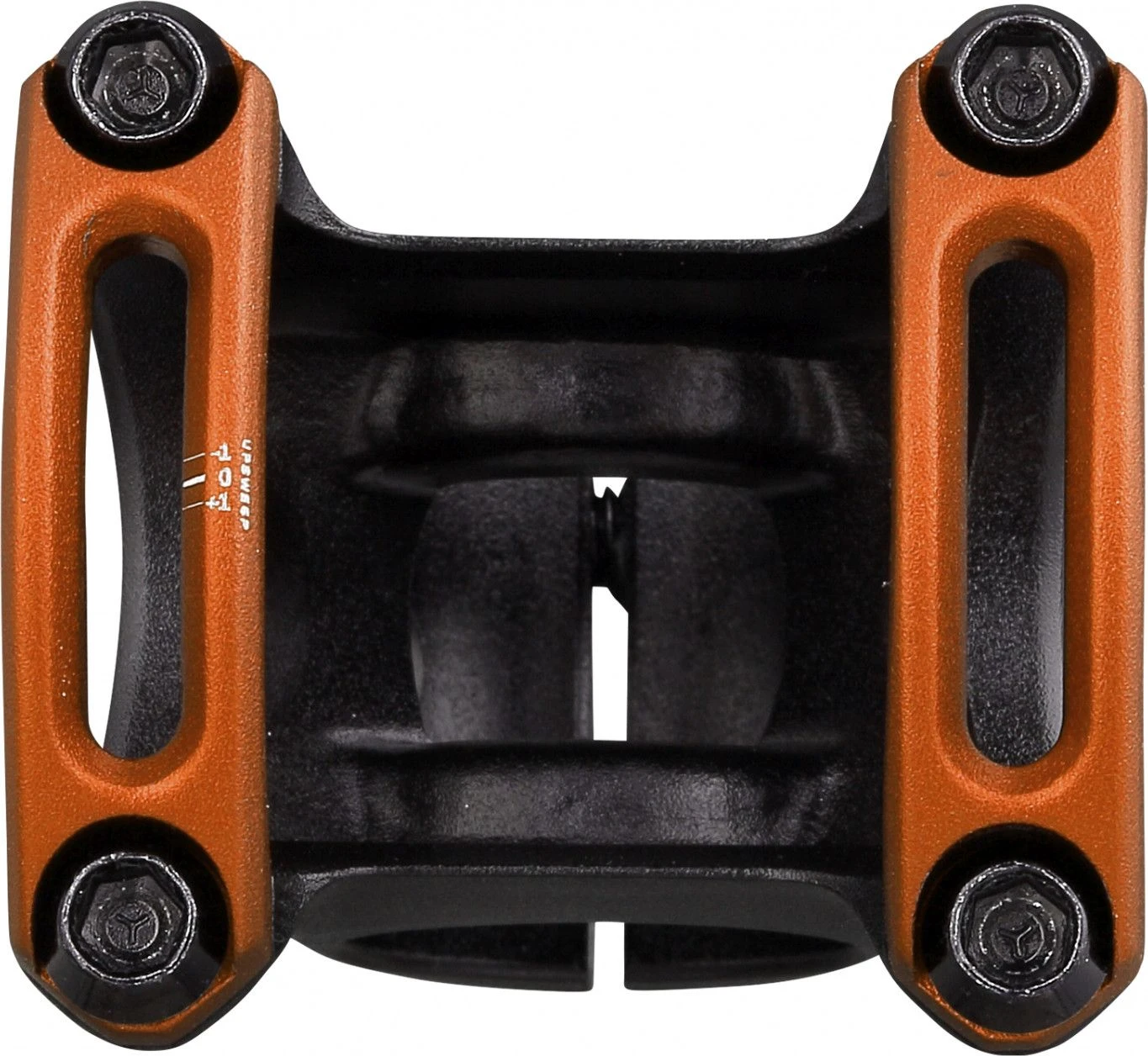 Spank Split 35 Mm 0° Stem Black / Orange 2 Spank Split 35 Mm 0° Stem Black / Orange - Image 2