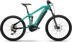 Haibike AllMtn 1 Electric Full Suspension MTB Shimano Deore 11S 630 Wh 29'' / 27.5'' Aquamarine Blue Black 2021