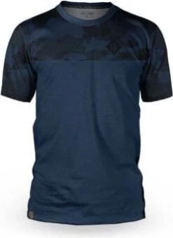 Short Sleeve Jersey Loose Riders C / S Camo Tundra Navy / Blue