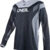 O'Neal ELEMENT FR HYBRID V.22 Long Sleeve Jersey Black / Gray