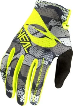 O'Neal MATRIX CAMO V.22 Kids Long Gloves Gray / Yellow