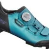 Pair Of Shimano XC502 Women's MTB Shoes Ocean Green