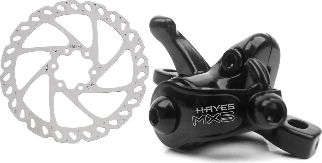 Hayes MX Comp Mechanical Disc Caliper + Hayes V Disc 1 Hayes MX Comp Mechanical Disc Caliper + Hayes V Disc