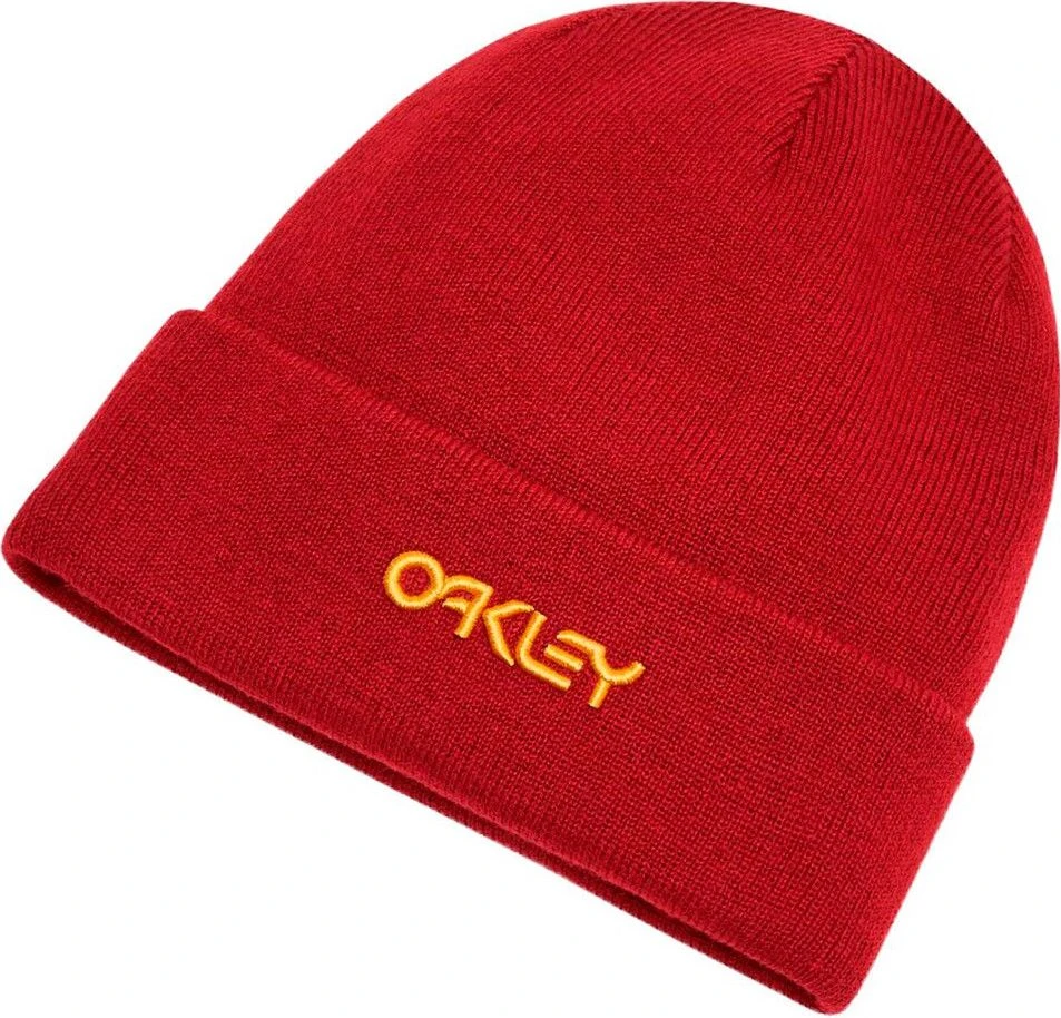 Oakley B1B Logo Beanie Red 1 Oakley B1B Logo Beanie Red