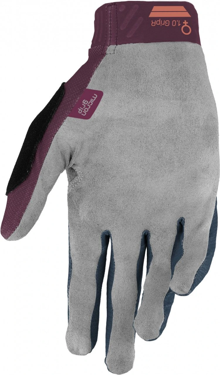 Leatt MTB 1.0 GripR Dusk Women's Long Gloves Purple 2 Leatt MTB 1.0 GripR Dusk Women's Long Gloves Purple - Image 2