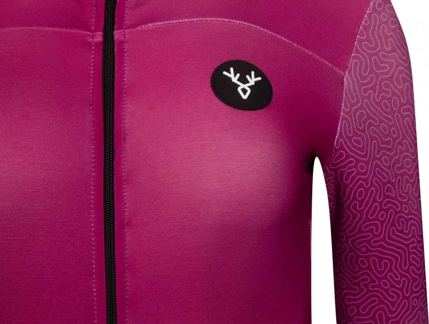 LeBram Soulor Fuschia Women's Long Sleeve Jersey 4 LeBram Soulor Fuschia Women's Long Sleeve Jersey - Image 4