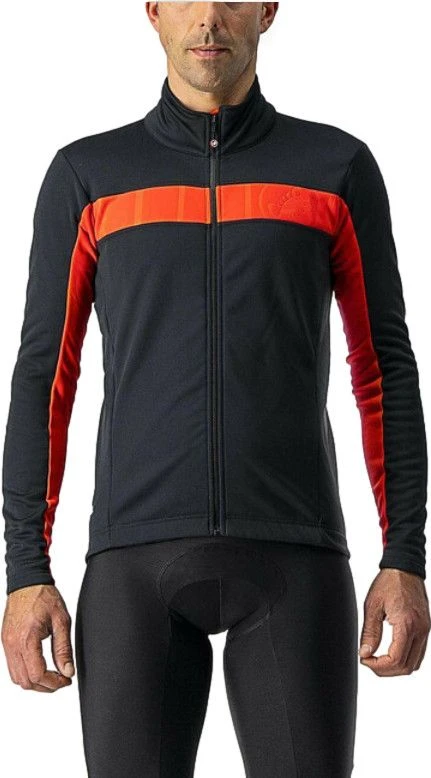 Castelli Mortirolo VI Jacket Black / Red 1 Castelli Mortirolo VI Jacket Black / Red