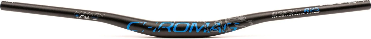 Chromag OSX 35 Aluminum MTB Handlebar Black / Blue 1 Chromag OSX 35 Aluminum MTB Handlebar Black / Blue