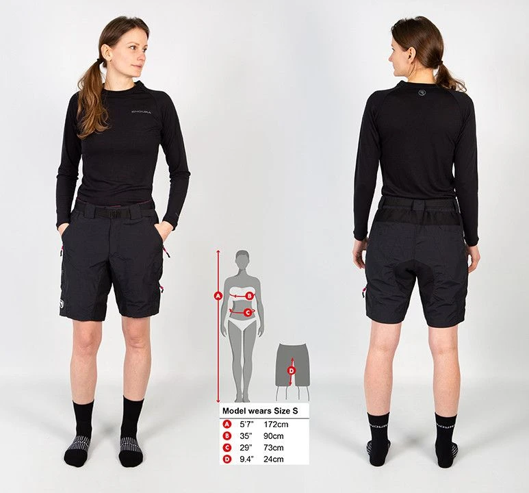 Endura Hummvee II Women's Cayenne Red Shorts 2 Endura Hummvee II Women's Cayenne Red Shorts - Image 2