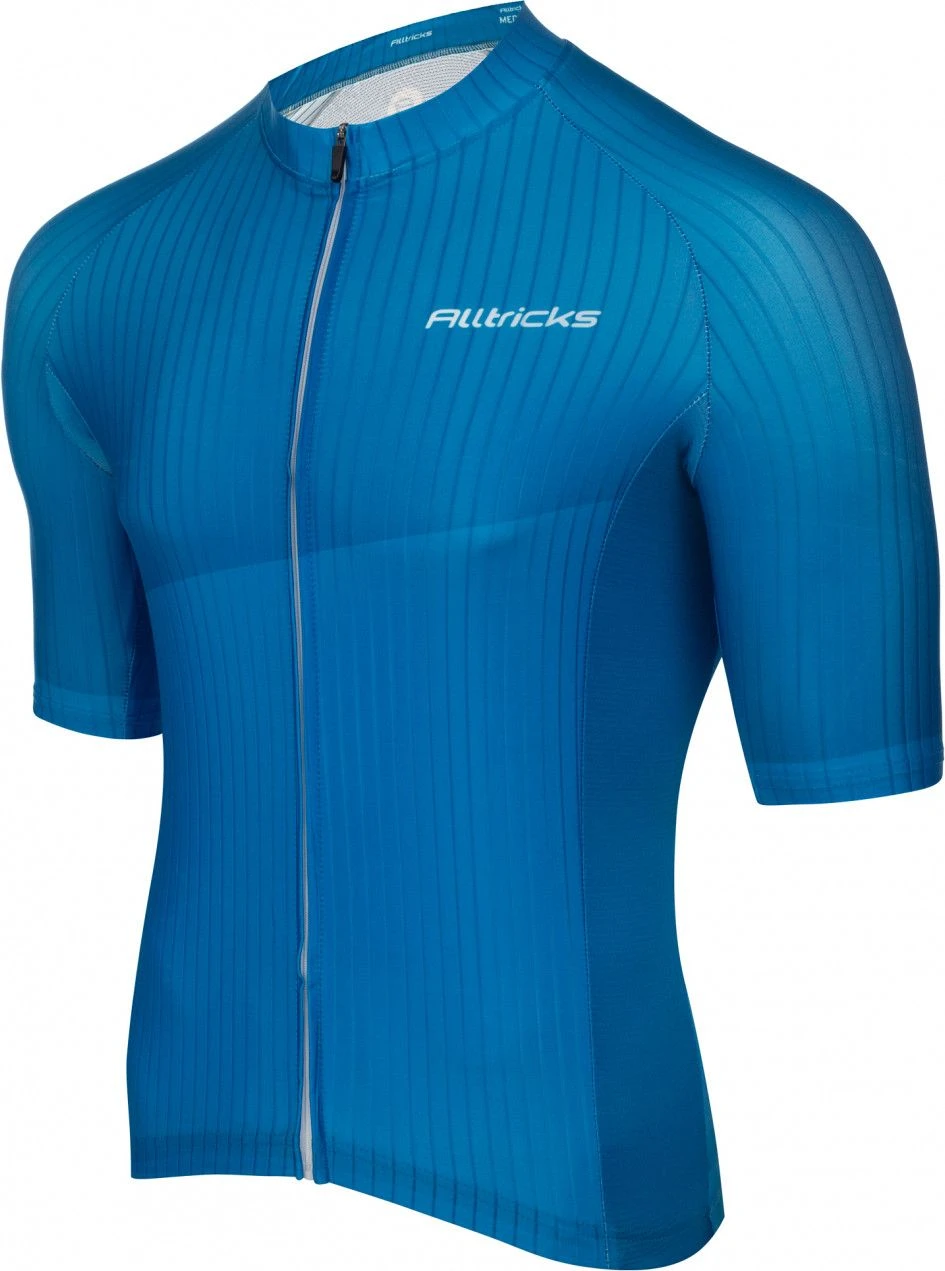 Alltricks Road Short Sleeve Jersey Blue 1 Alltricks Road Short Sleeve Jersey Blue