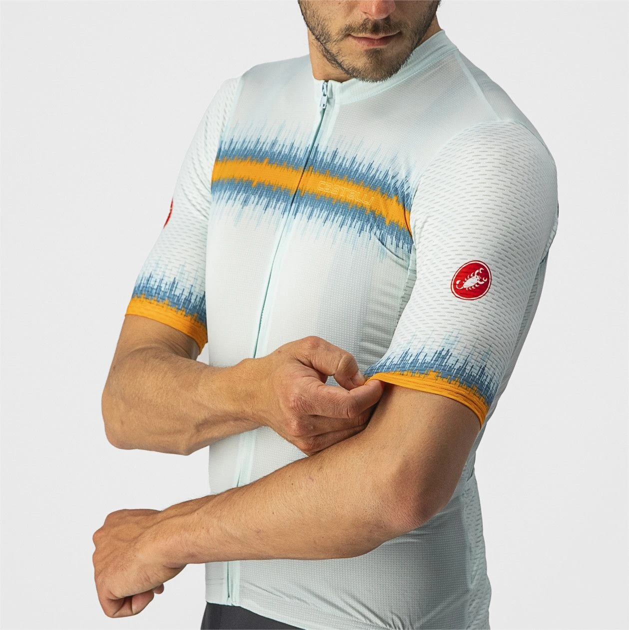 Castelli Grimpeur Short Sleeve Jersey Blue 4 Castelli Grimpeur Short Sleeve Jersey Blue - Image 4