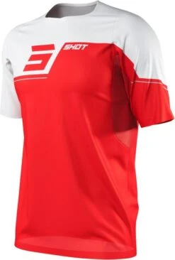 Shot Rogue Revolt Short Sleeve Jersey Red / White
