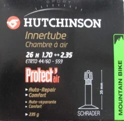 Hutchinson Butyl Tube Protect'Air 26 * 1.70 2.35 Big Schrader Valve (each)